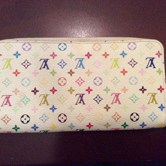 Louis Vuitton Multicolor White Zippy Wallet - Picture 1 of 3
